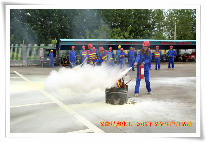安徽星鑫化工科技有限公司-2015年6月“安全生產(chǎn)月”活動(dòng)-消防演練